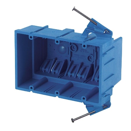 Abb Electrical Box, 53 cu in, Wall Box Type, 3 Gangs, PVC BH353A